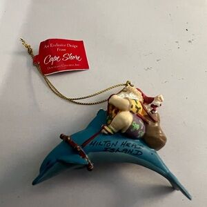 New Hilton Head Island Dolphin Christmas Ornament